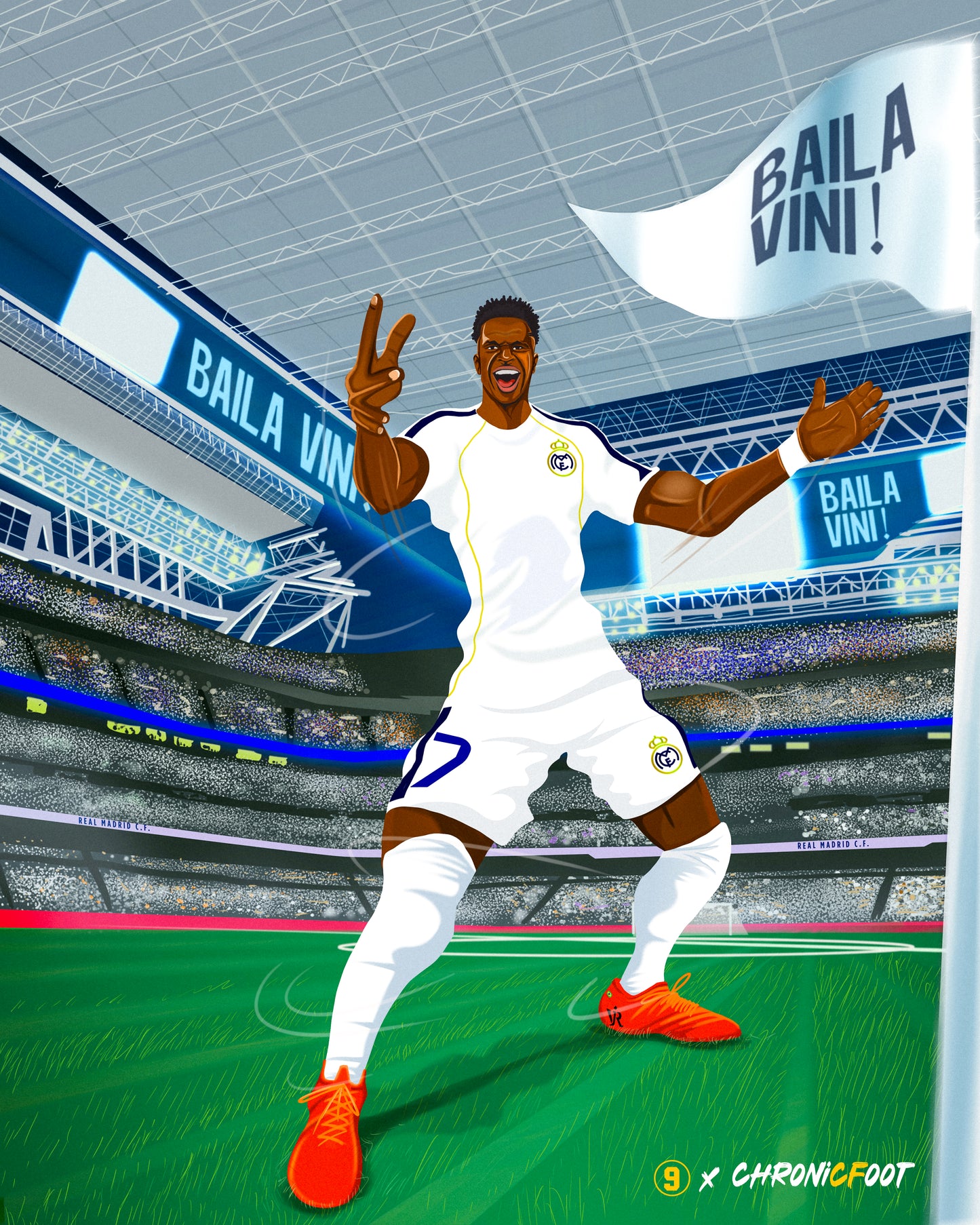 Affiche “Baila Vini” – Édition Vinicius Jr